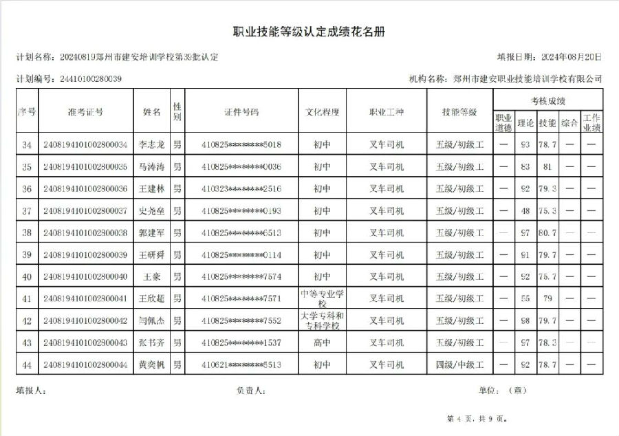 ÐÅͼƬ_20240820092022.jpg 建安职业技能培训学校-第39批职业技能等级认定考试成绩公示(图4)