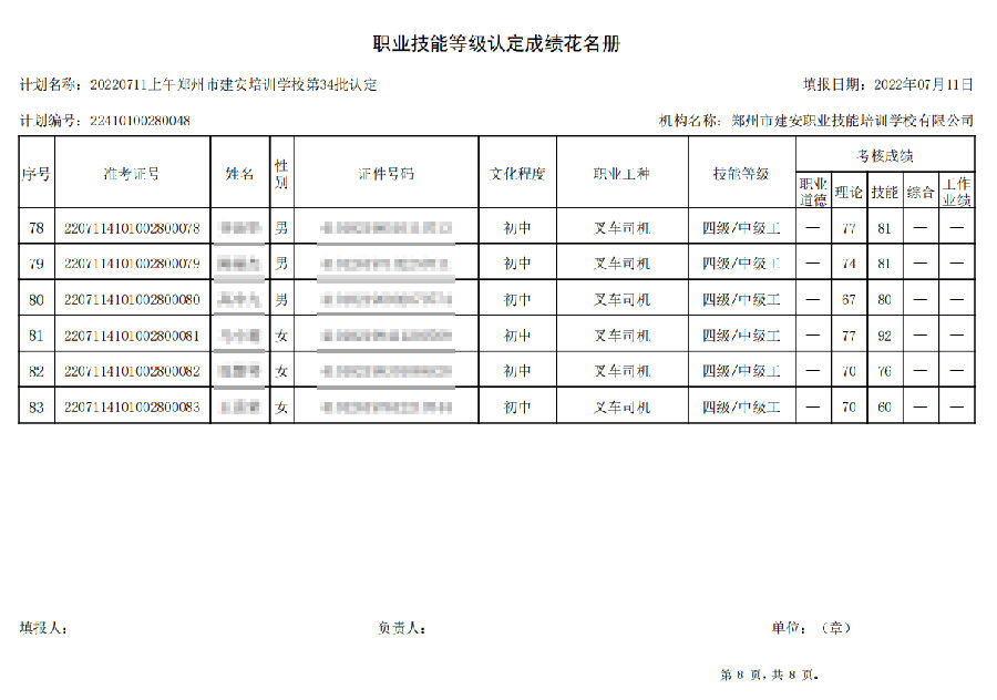 8.png 建安职业技能培训学校-第34批职业技能等级认定考试成绩公示(图8)
