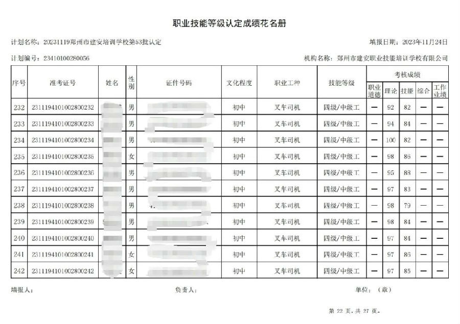 建安职业技能培训学校-第53批职业技能等级认定考试成绩公示（图22）