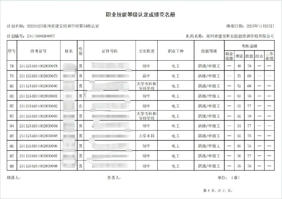 ÐÅͼƬ_20231127172737.jpg 建安职业技能培训学校-第54批职业技能等级认定考试成绩公示(图8)