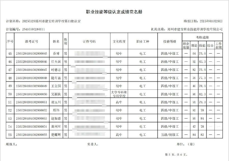 ÐÅͼƬ_20250331084121.jpg 建安职业技能培训学校-2025年第11批职业技能等级认定考试成绩公示(图5)