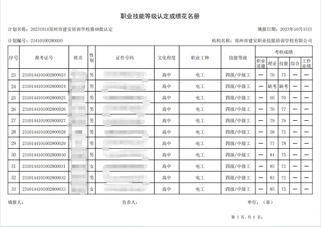 ÐÅͼƬ_20231018093928.jpg 建安职业技能培训学校-第48批职业技能等级认定考试成绩公示(图3)
