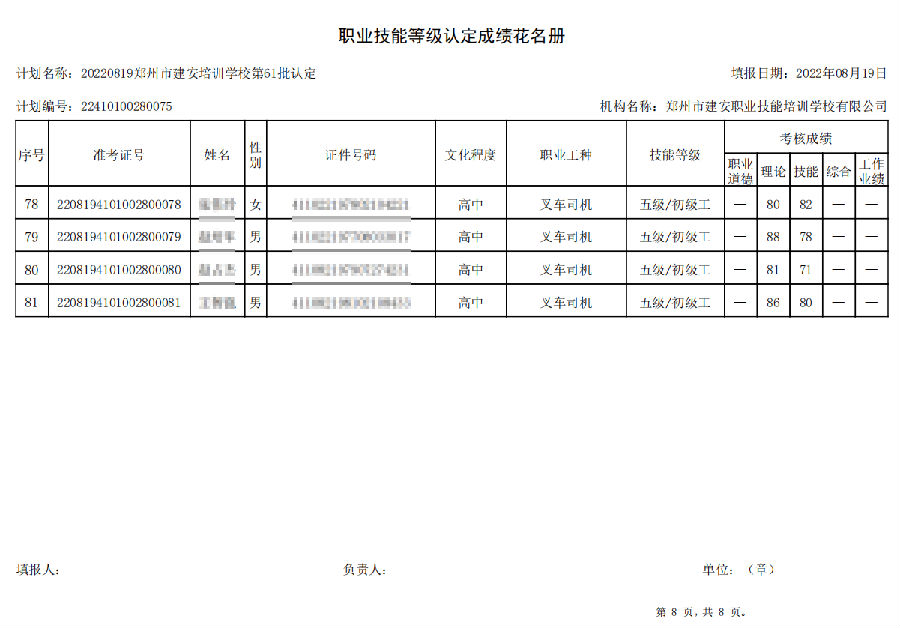 8.png 建安职业技能培训学校-第61批职业技能等级认定考试成绩公示(图8)