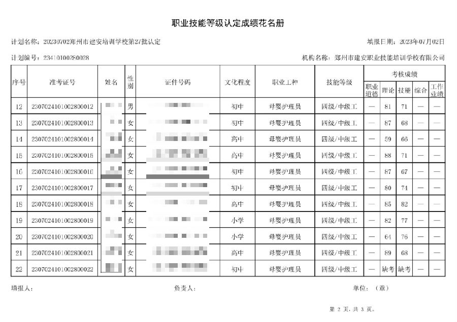 DÅͼƬ_20230703140821.png 建安职业技能培训学校-第27批职业技能等级认定考试成绩公示(图2)