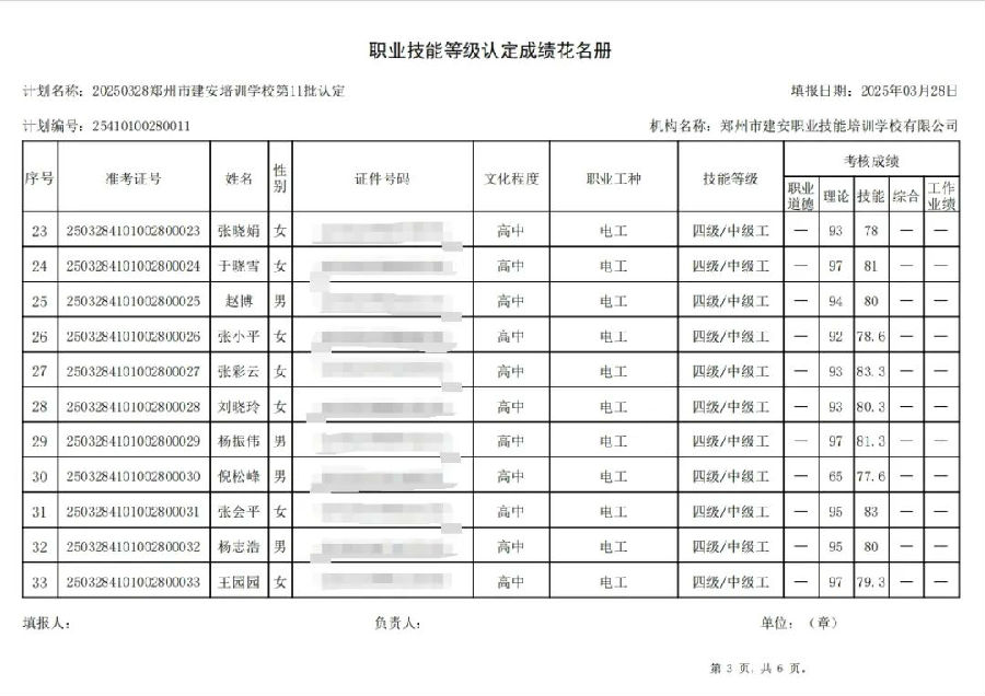 ÐÅͼƬ_20250331084114.jpg 建安职业技能培训学校-2025年第11批职业技能等级认定考试成绩公示(图3)