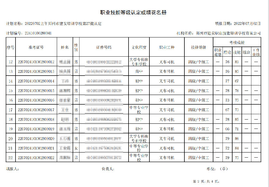 2.png 建安职业技能培训学校-第27批职业技能等级认定考试成绩公示(图2)