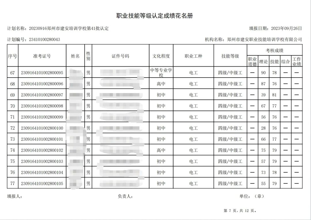 ÐÅͼƬ_20230926133605_4.jpg 建安职业技能培训学校-第41批职业技能等级认定考试成绩公示(图7)