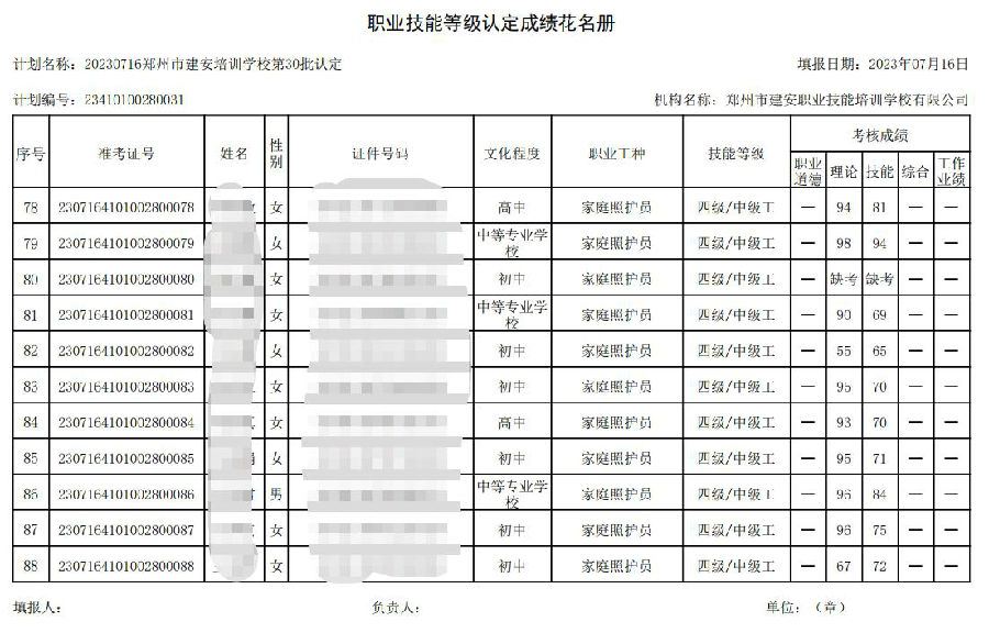DŽØͼ_20230718142117.jpg 建安职业技能培训学校-第30批职业技能等级认定考试成绩公示(图8)