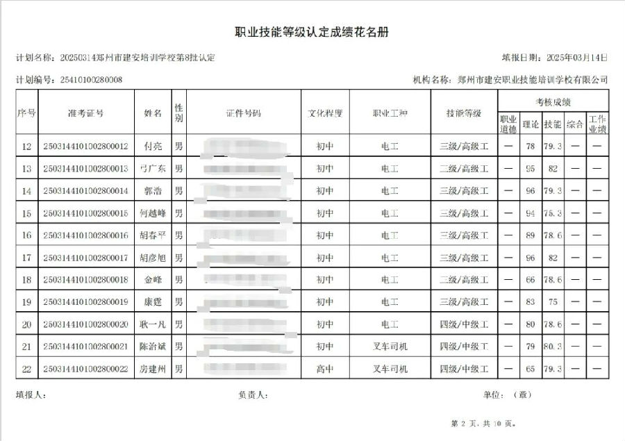 ÐÅͼƬ_20250319092421.jpg 建安职业技能培训学校-2025年第8批职业技能等级认定考试成绩公示(图2)