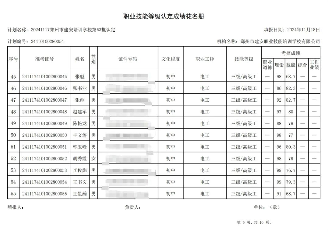 ÐÅͼƬ_20241118100828.jpg 建安职业技能培训学校-第53批职业技能等级认定考试成绩公示(图5)