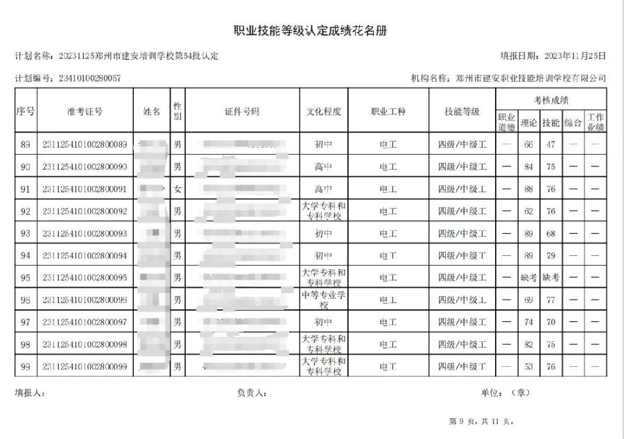 ÐÅͼƬ_20231127172740.jpg 建安职业技能培训学校-第54批职业技能等级认定考试成绩公示(图9)