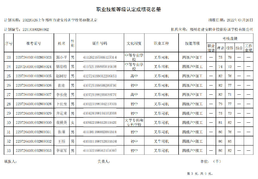 3.png 建安职业技能培训学校-第48批职业技能等级认定考试成绩公示(图3)