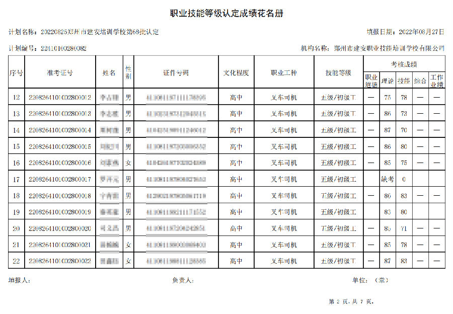 2.png 建安职业技能培训学校-第68批职业技能等级认定考试成绩公示(图2)