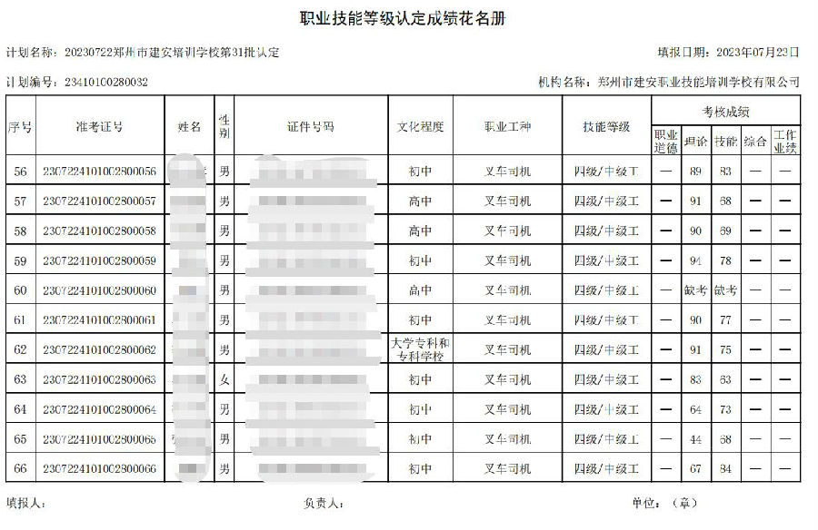 DŽØͼ_20230724162327.jpg 建安职业技能培训学校-第31批职业技能等级认定考试成绩公示(图6)