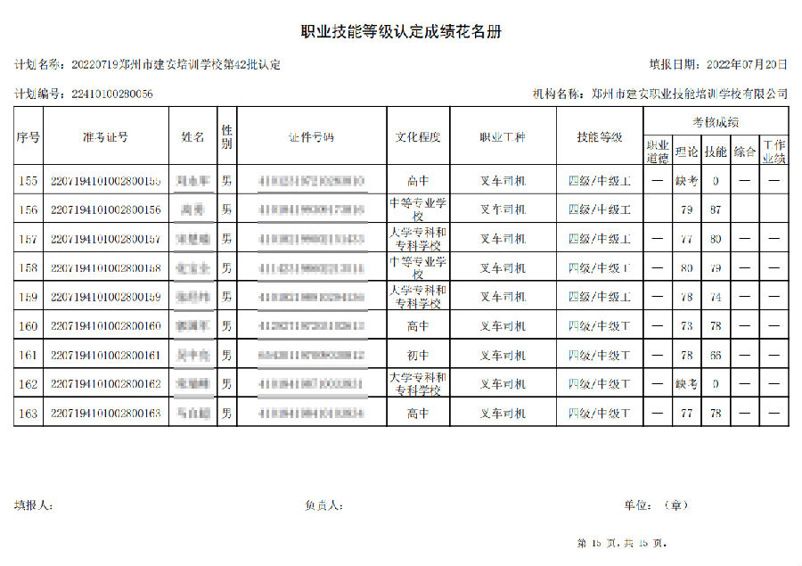 15.png 建安职业技能培训学校-第42批职业技能等级认定考试成绩公示(图15)