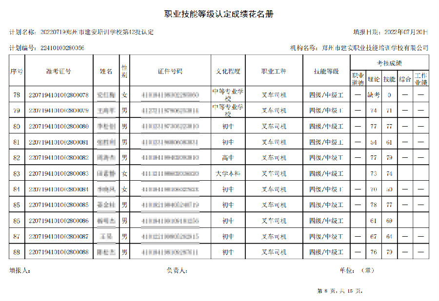 8.png 建安职业技能培训学校-第42批职业技能等级认定考试成绩公示(图8)