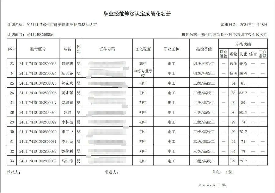 ÐÅͼƬ_20241118100823.jpg 建安职业技能培训学校-第53批职业技能等级认定考试成绩公示(图3)
