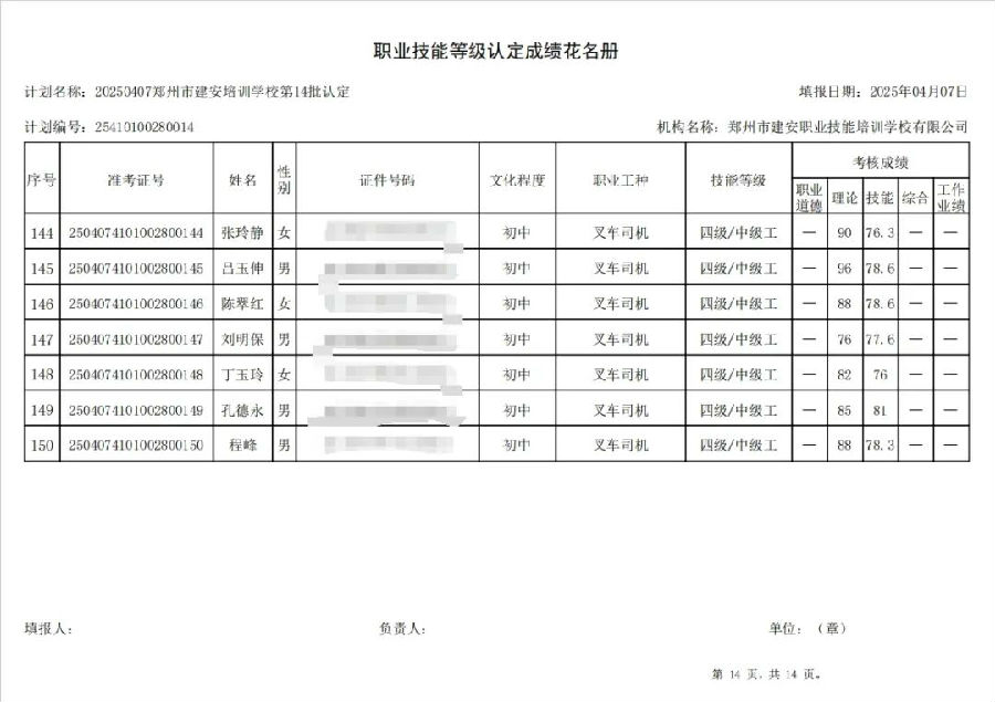 ÐÅͼƬ_20250408141650.jpg 建安职业技能培训学校-2025年第14批职业技能等级认定考试成绩公示(图14)