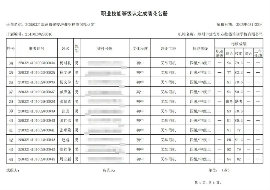 ÐÅͼƬ_20250324160440.jpg 建安职业技能培训学校-2025年第10批职业技能等级认定考试成绩公示(图4)