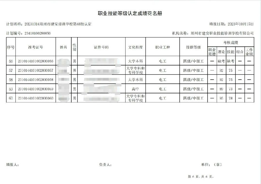 ÐÅͼƬ_20231018093937.jpg 建安职业技能培训学校-第48批职业技能等级认定考试成绩公示(图6)