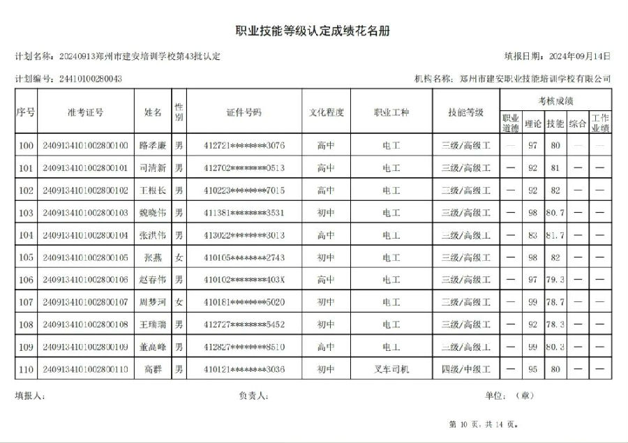 ÐÅͼƬ_20240914110552.jpg 建安职业技能培训学校-第43批职业技能等级认定考试成绩公示(图10)