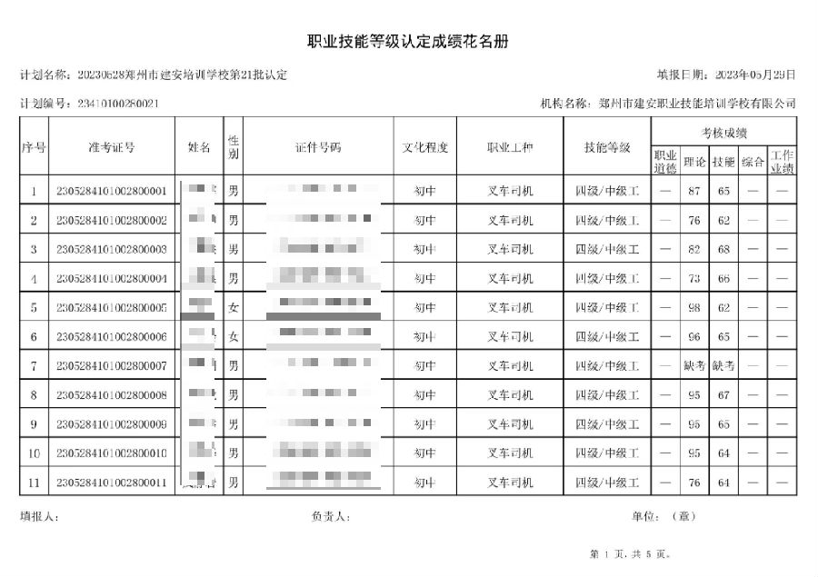 DÅͼƬ_20230605100239.png 建安职业技能培训学校-第21批职业技能等级认定考试成绩公示(图1)