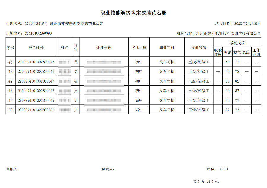 微信截图_20220930180248.png 建安职业技能培训学校-第75批职业技能等级认定考试成绩公示(图5)