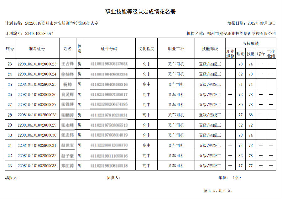 3.png 建安职业技能培训学校-第60批职业技能等级认定考试成绩公示(图3)