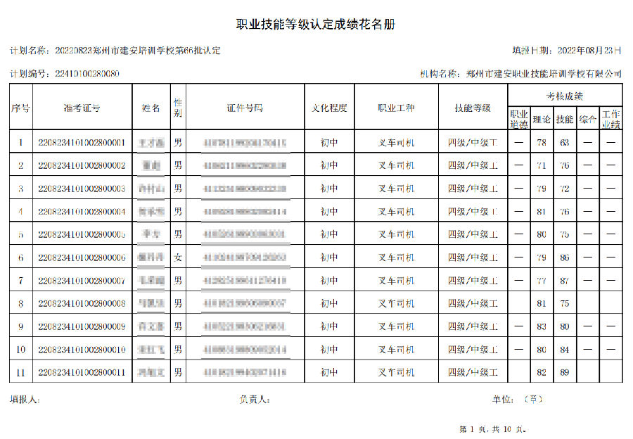 1.png 建安职业技能培训学校-第66批职业技能等级认定考试成绩公示(图1)