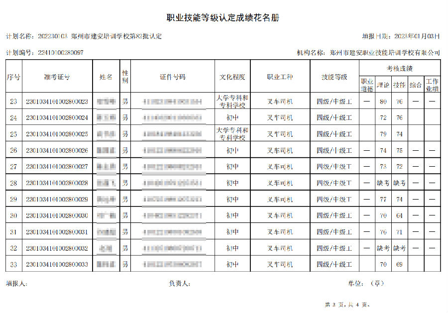 建安职业æ€能培训学æ ?ç¬?2批职业技能等级认定è€试成绩公示 建安职业技能培训学校-第82批职业技能等级认定考试成绩公示(图3)