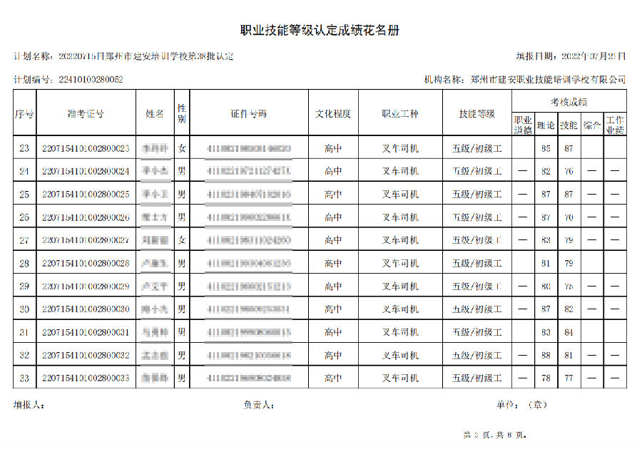 3.png 建安职业技能培训学校-第38批职业技能等级认定考试成绩公示(图3)