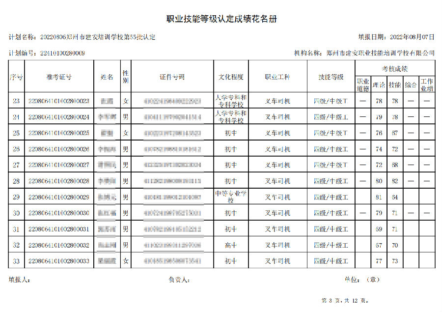 3.png 建安职业技能培训学校-第55批职业技能等级认定考试成绩公示(图3)