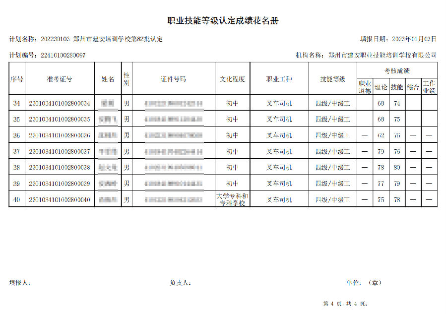 建安职业æ€能培训学æ ?ç¬?2批职业技能等级认定è€试成绩公示 建安职业技能培训学校-第82批职业技能等级认定考试成绩公示(图4)
