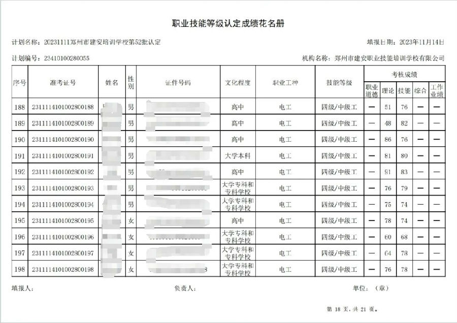 ÐÅͼƬ_20231115100132.jpg 建安职业技能培训学校-第52批职业技能等级认定考试成绩公示(图18)
