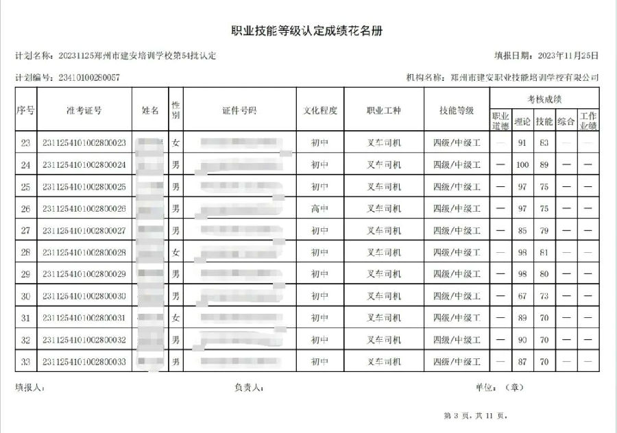 ÐÅͼƬ_20231127172722.jpg 建安职业技能培训学校-第54批职业技能等级认定考试成绩公示(图3)