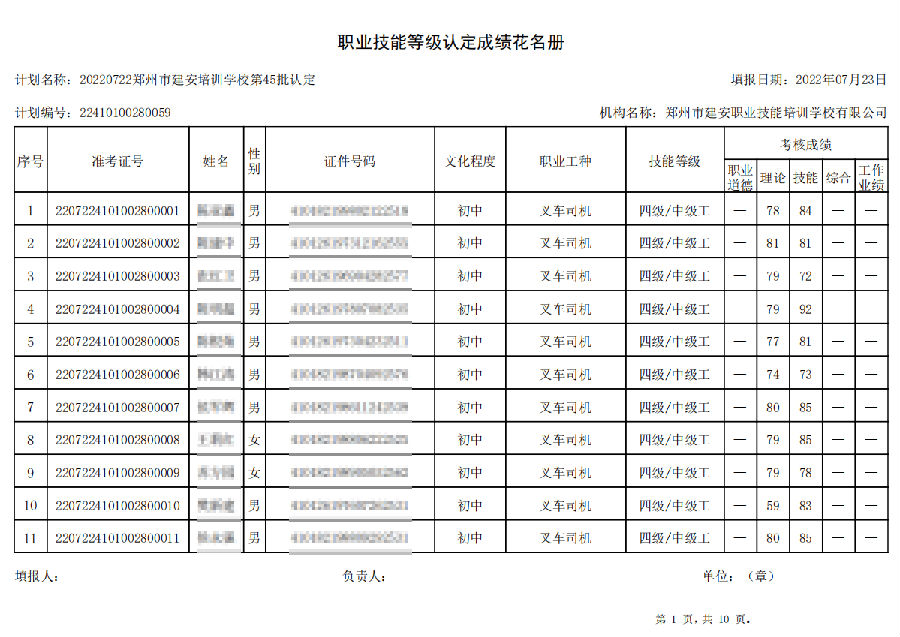 1.png 建安职业技能培训学校-第45批职业技能等级认定考试成绩公示(图1)