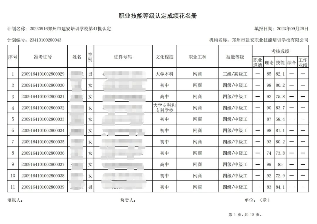 ÐÅͼƬ_20230926133604.jpg 建安职业技能培训学校-第41批职业技能等级认定考试成绩公示(图1)