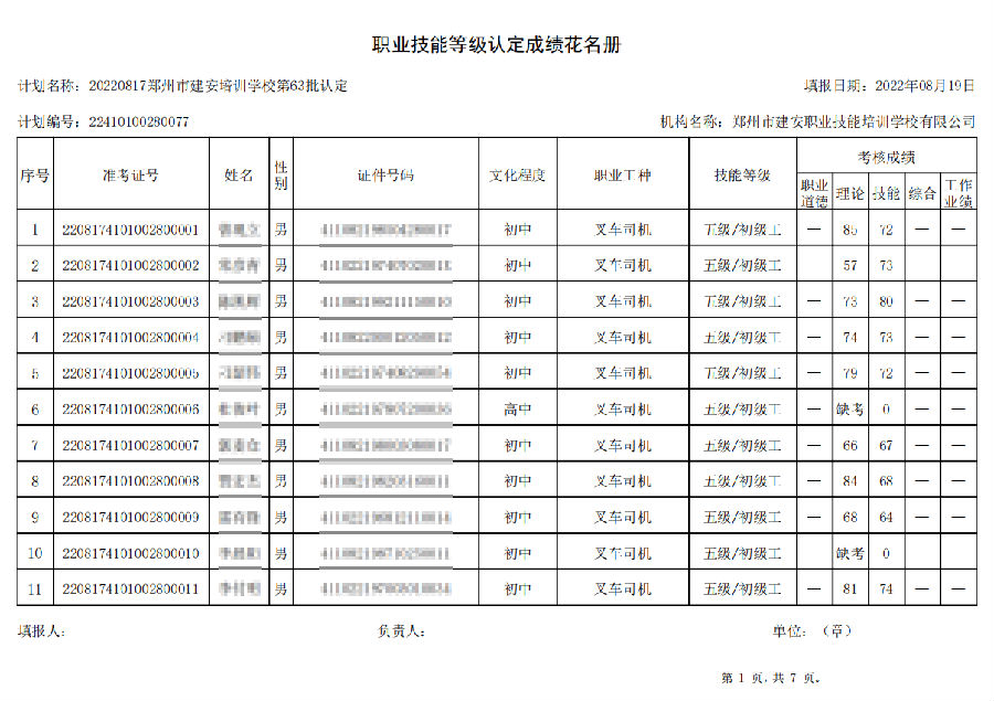 1.png 建安职业技能培训学校-第63批职业技能等级认定考试成绩公示(图1)