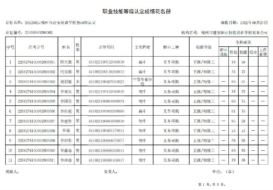 1.png 建安职业技能培训学校-第69批职业技能等级认定考试成绩公示(图1)