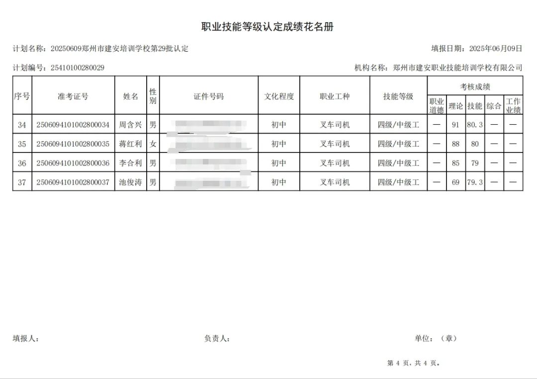 ÐÅͼƬ_20250610144830.jpg 建安职业技能培训学校-2025年第29批职业技能等级认定考试成绩公示(图4)