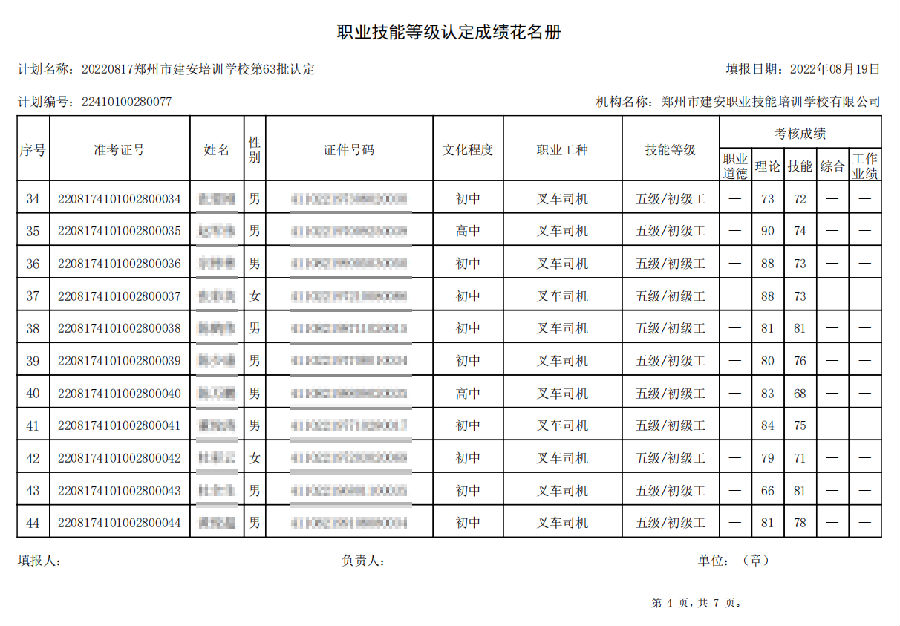 4.png 建安职业技能培训学校-第63批职业技能等级认定考试成绩公示(图4)