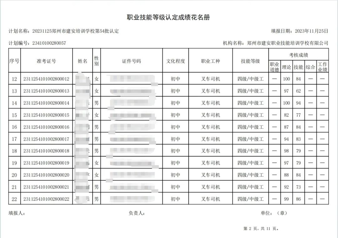 ÐÅͼƬ_20231127172719.jpg 建安职业技能培训学校-第54批职业技能等级认定考试成绩公示(图2)